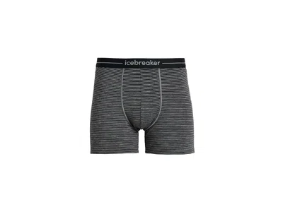 Icebreaker Anatomica Boxers Men's Underwear Gritstone Heather: Sm, Polyamide/wool/elastane In Gray