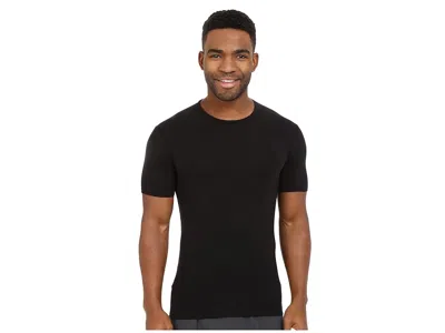 Icebreaker Anatomica Merino Short Sleeve Crewe In Black