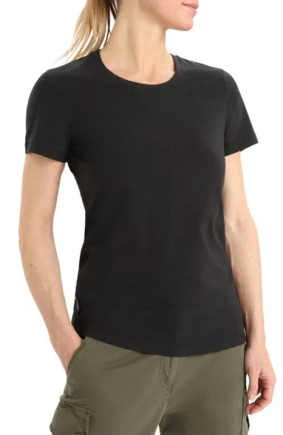 Icebreaker Central Merino Blend T-shirt In Black