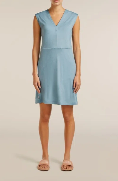 Icebreaker Granary Sleeveless Dress In Blue