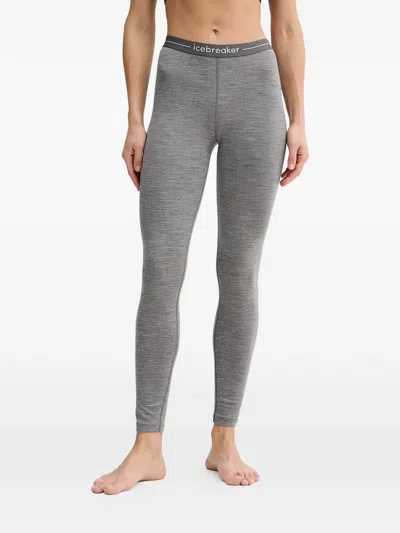 Icebreaker Logo Waistband Leggings In Gray