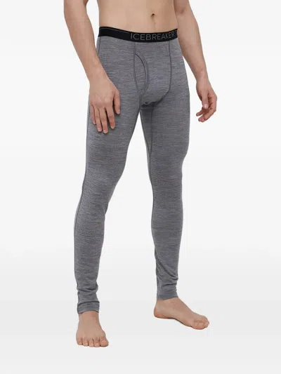 Icebreaker Logo-waistband Leggings In Gray