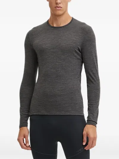 Icebreaker Long-sleeve Base-layer T-shirt In Gray