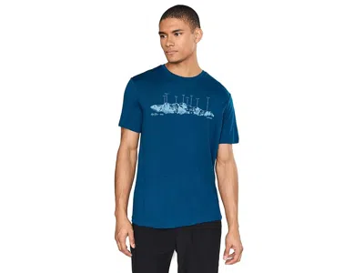Icebreaker Merino 150 Tech Lite Short Sleeve T-shirts The Peaks In Green