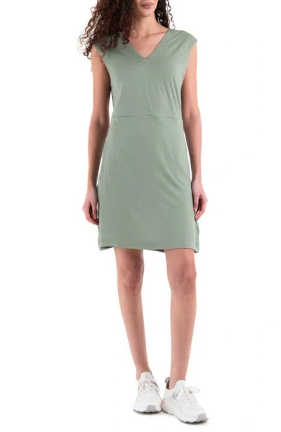 Icebreaker Merino 200 Granary Sleeveless Dress In Green