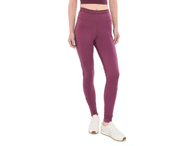 Icebreaker Merino 200 Zoneknittm Leggings Women's Outerwear Dark Berry: Lg, Wool