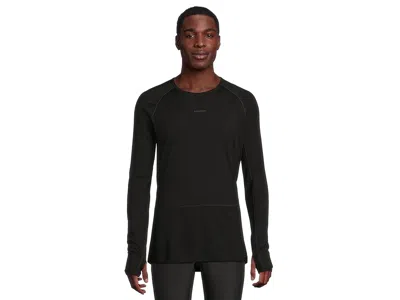 Icebreaker Merino 200 Zoneknittm Long Sleeve Crewe In Black