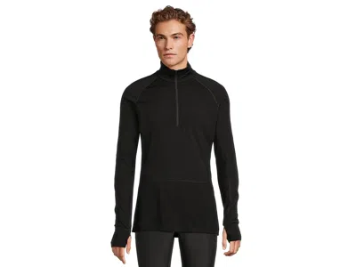 Icebreaker Merino 200 Zoneknittm Long Sleeve Half Zip In Black