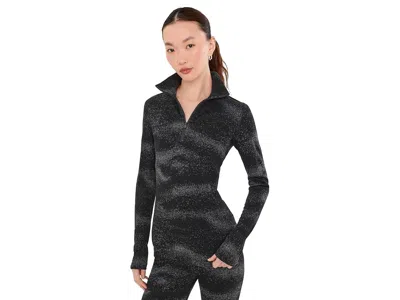 Icebreaker Merino 260 Oasis Vertex Long Sleeve 1/2 Zip Chillwave Women's Clothing Black/obsidian: Lg, Wool