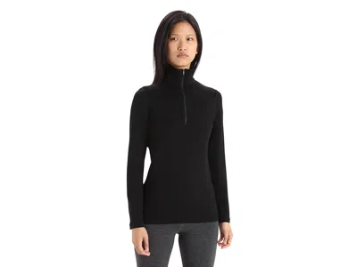 Icebreaker Merino 260 Tech Long Sleeve Half Zip In Black