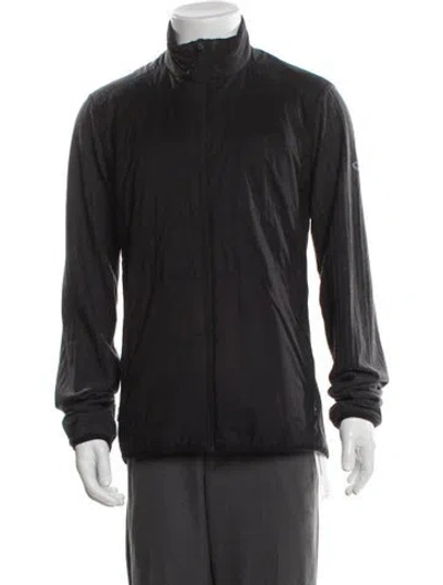 Pre-owned Icebreaker Merino Wool Windbreaker In Gray