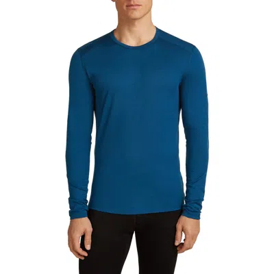 Icebreaker Oasis Long Sleeve Wool Base Layer T-shirt In Green