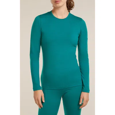 Icebreaker Oasis Merino Wool Top In Blue
