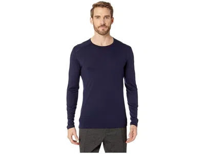Icebreaker Oasis Mid-weight Merino Long Sleeve Crewe In Blue