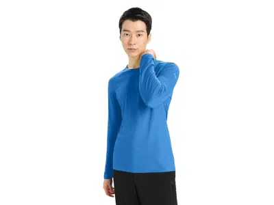 Icebreaker Oasis Mid-weight Merino Long Sleeve Crewe Men's Long Sleeve Pullover Lazurite: Lg, Wool