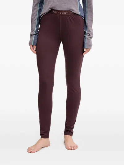 Icebreaker Roll Neck Base Layer In Brown