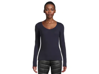 Icebreaker Siren Merino Long Sleeve Sweetheart In Blue