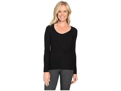 Icebreaker Siren Merino Long Sleeve Sweetheart Women's Clothing Black: Xs, Jersey/lycra/nylon
