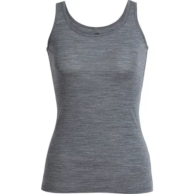 Icebreaker Siren Tank Top Women's Small Heather Gray Merino Wool Active Jdm236 In Blue