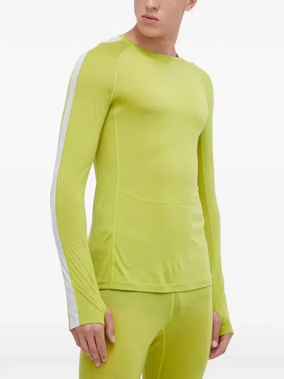 Icebreaker Stripe Long-sleeve Top In Green