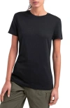 Icebreaker Tech Lite Iii Merino Wool Crewneck Shirt In Black