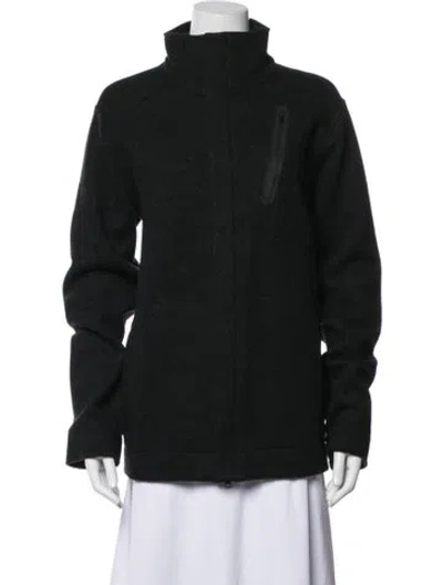Pre-owned Icebreaker Wool Performance Coat In Black