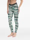 Icebreaker X Protect Our Winters Printed Waistband Leggings In Multi