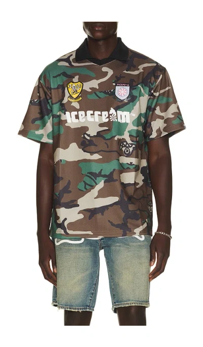 Icecream Acid Short Sleeve Soccer Jersey In Green