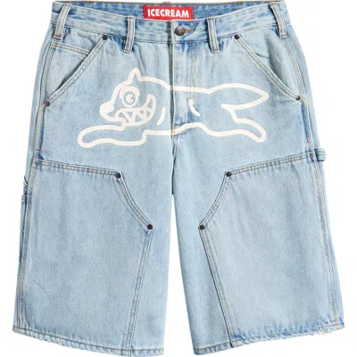 Icecream Angelo Denim Shorts In Blue