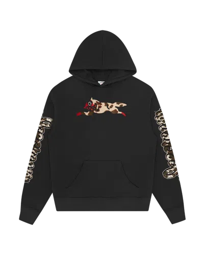 Icecream Kids' Animal Print Running Dog Heavyweight Hoodie In Black