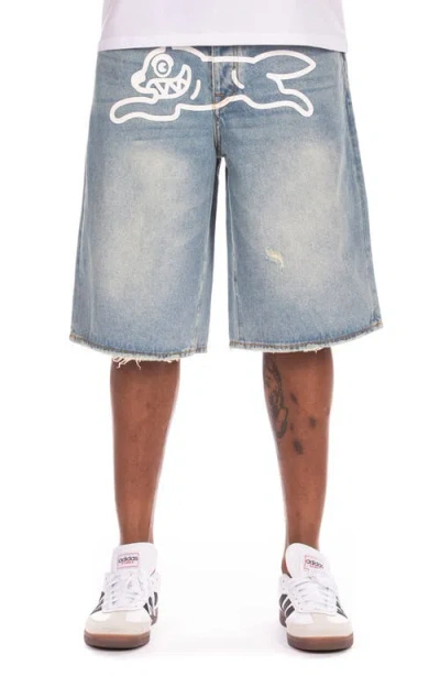 Icecream Balboa Denim Shorts In Blue