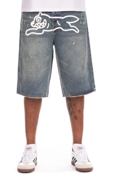 Icecream Baskin Denim Short In Blue