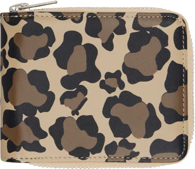 Icecream Beige & Brown Leopard Print Wallet