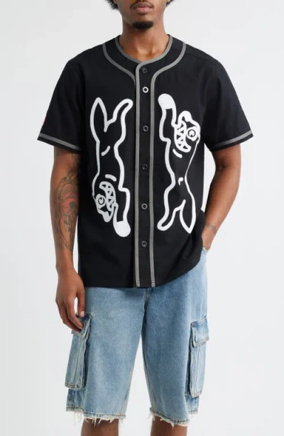 Icecream Betts Graphic Baseball Jersey In Black
