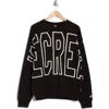 Icecream Billboard Cotton Graphic Sweatshirt In Black