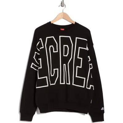 Icecream Billboard Cotton Graphic Sweatshirt In Black