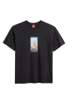 Icecream Bird Graphic T-shirt In Black