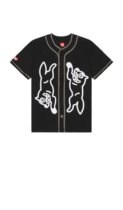 Icecream Betts Short Sleeve Button Up Shirt In Black