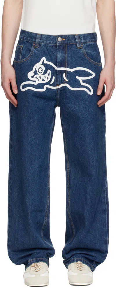 Icecream Blue Running Dog Double Scoop Jeans In Mid Wash Blue
