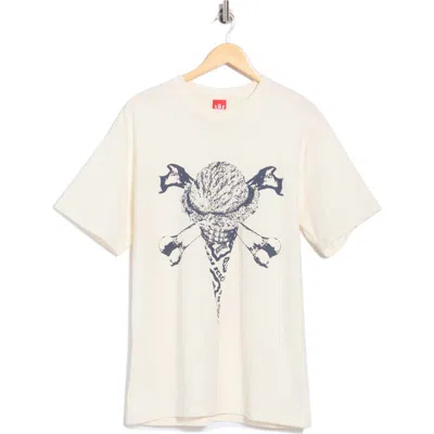 Icecream Bones Graphic T-shirt In Neutral