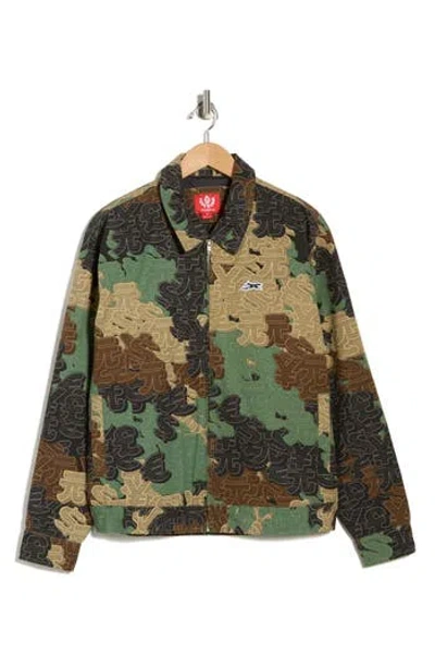 Icecream Broccoli Workmans Zip Jacket In Green