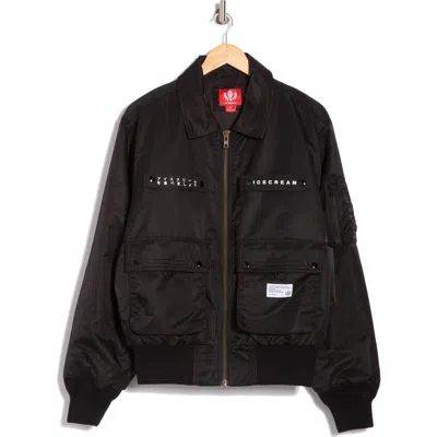 Icecream Broly Insulated Bomber Jacket In Black