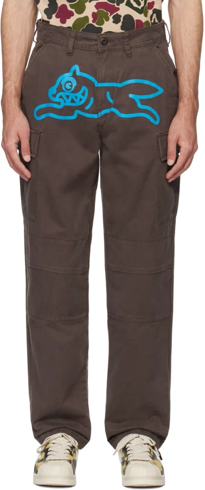 Icecream Brown Running Dog Cargo Pants