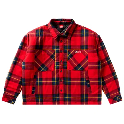 Pre-owned Icecream Buffalo Shacket 'goji Berry' | Red | Men's Size M
