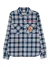 Icecream Check-pattern Logo-embroidered Shirt In Multi