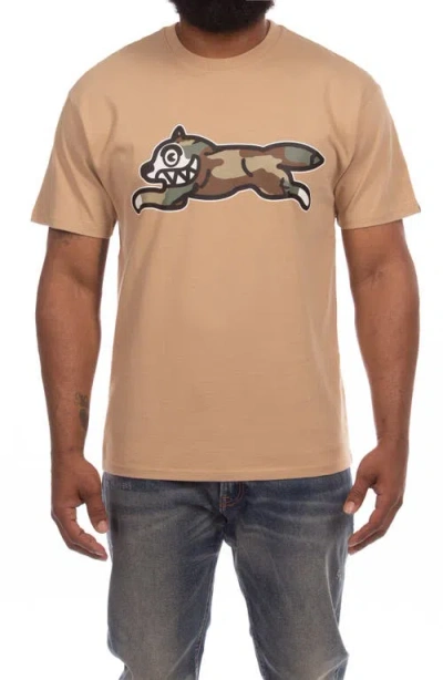 Icecream Camo Dog Graphic T-shirt In Nude
