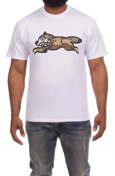 Icecream Camo Dog Graphic T-shirt In White