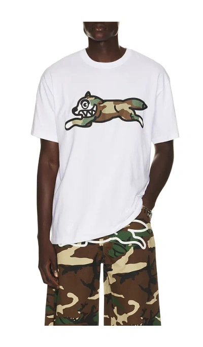 Icecream Camo Dog Short Sleeve Tee In White