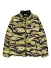 Icecream Tiger Stripe Puffer Jacket In Animal Print