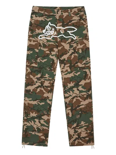 Icecream Camouflage Logo Trousers In Multi